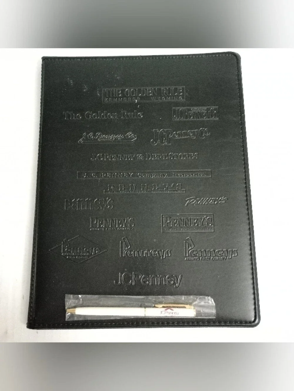 JC Penney Business Portfolio With Commemorative Pen ( Pen Does Not Work)